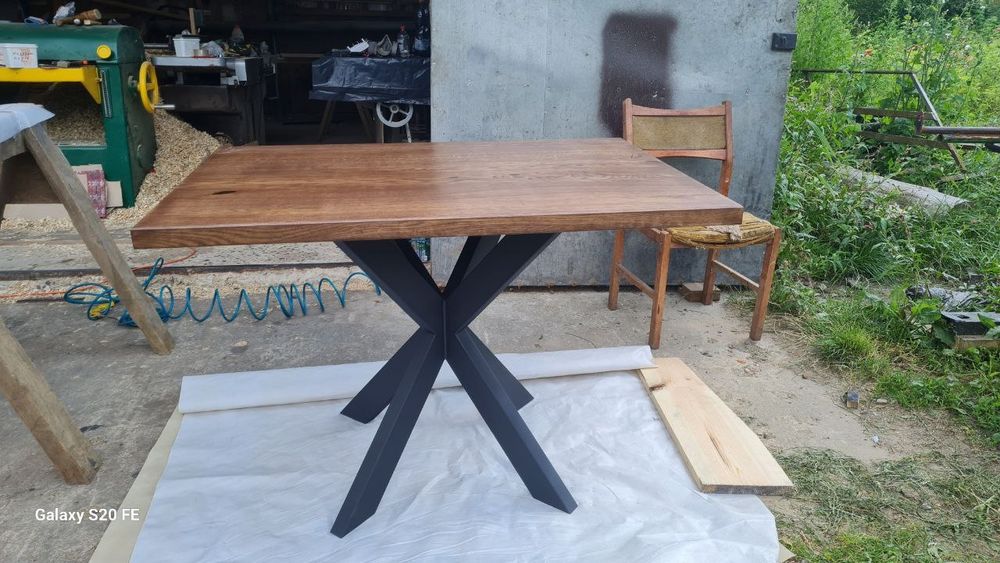 Stół Dębowy loft 115x80