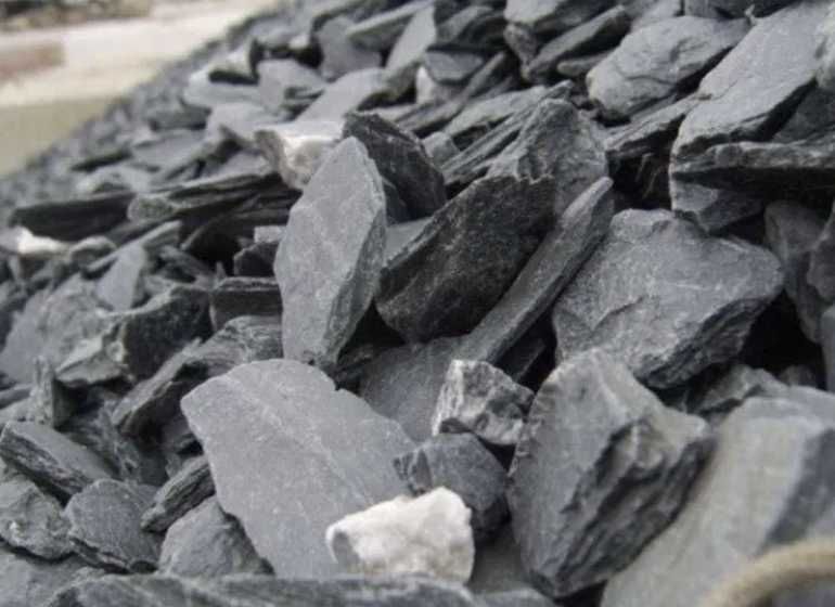 Antracytowa KORA KAMIENNA Kamień Ogrodowy Żwir Grys Opaska