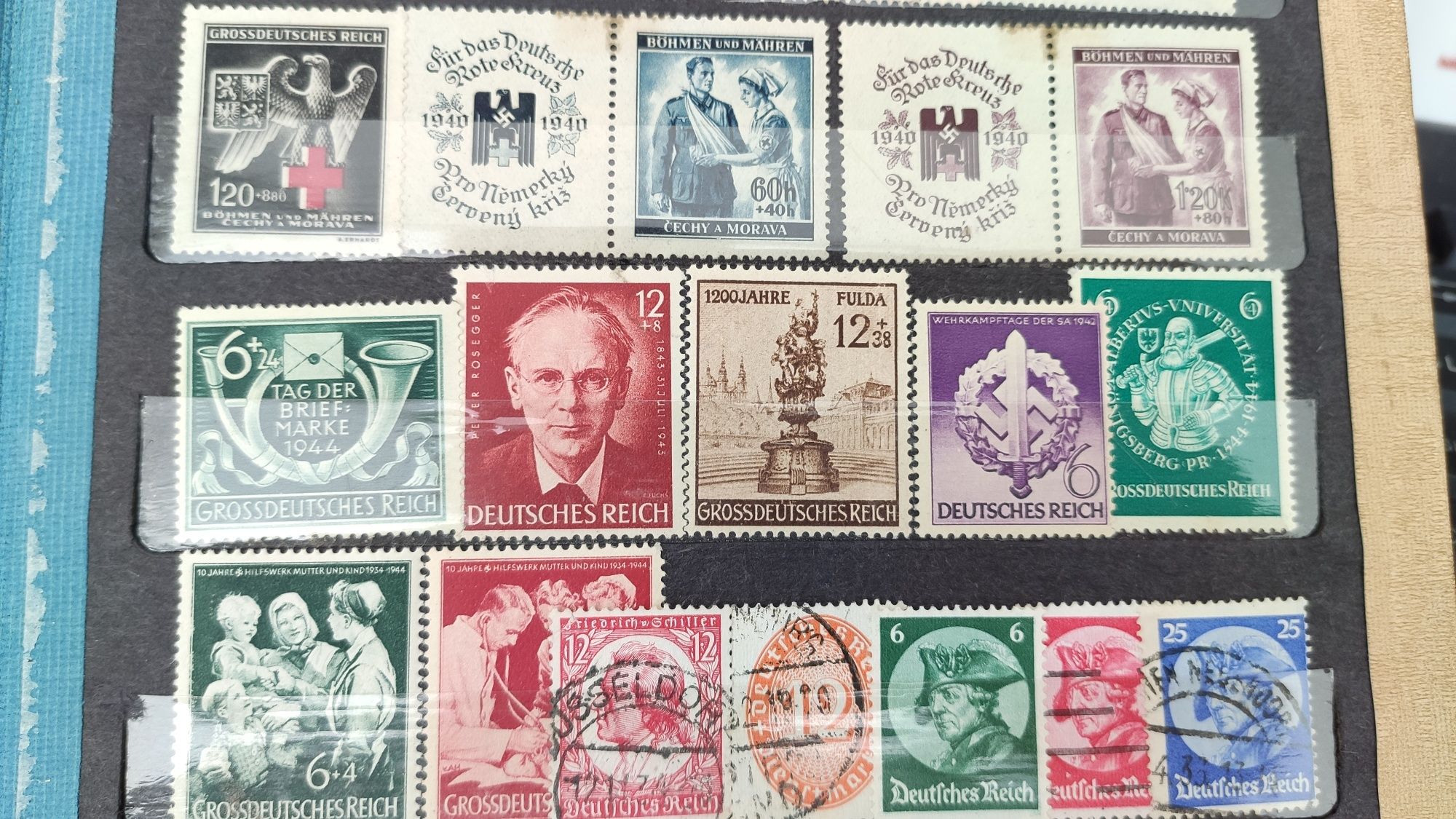 Zbiór niemieckich znaczków II wojna