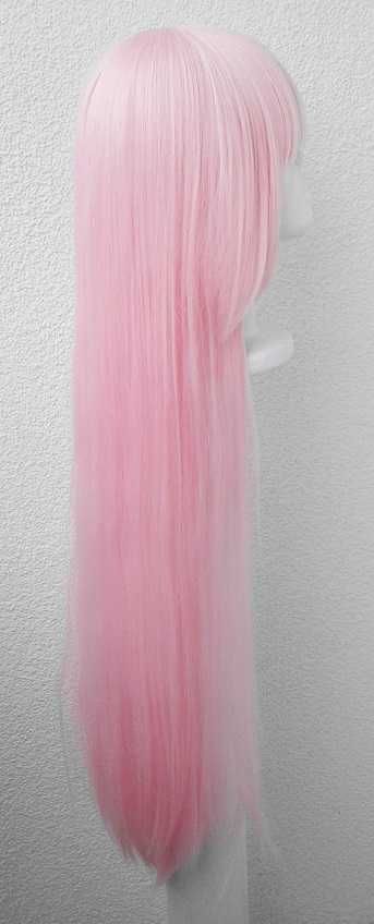 Długa różowa peruka z prtostą grzywką 002 Darling cosplay wig Astolfo