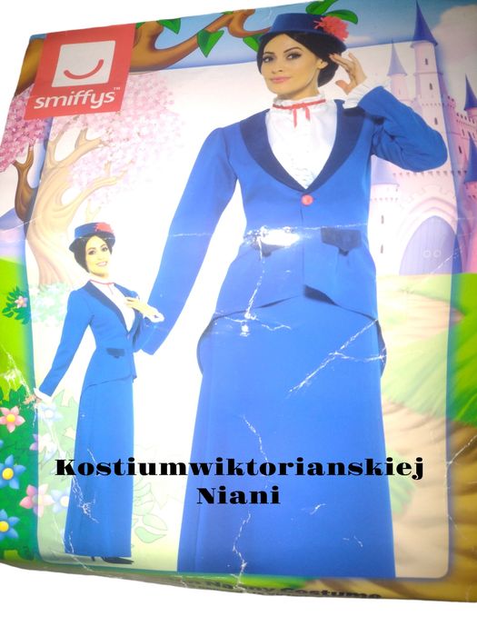 Kostium  Damski karnawałowy tematyczny Wiktoriańskiej Niani Rozmiar S