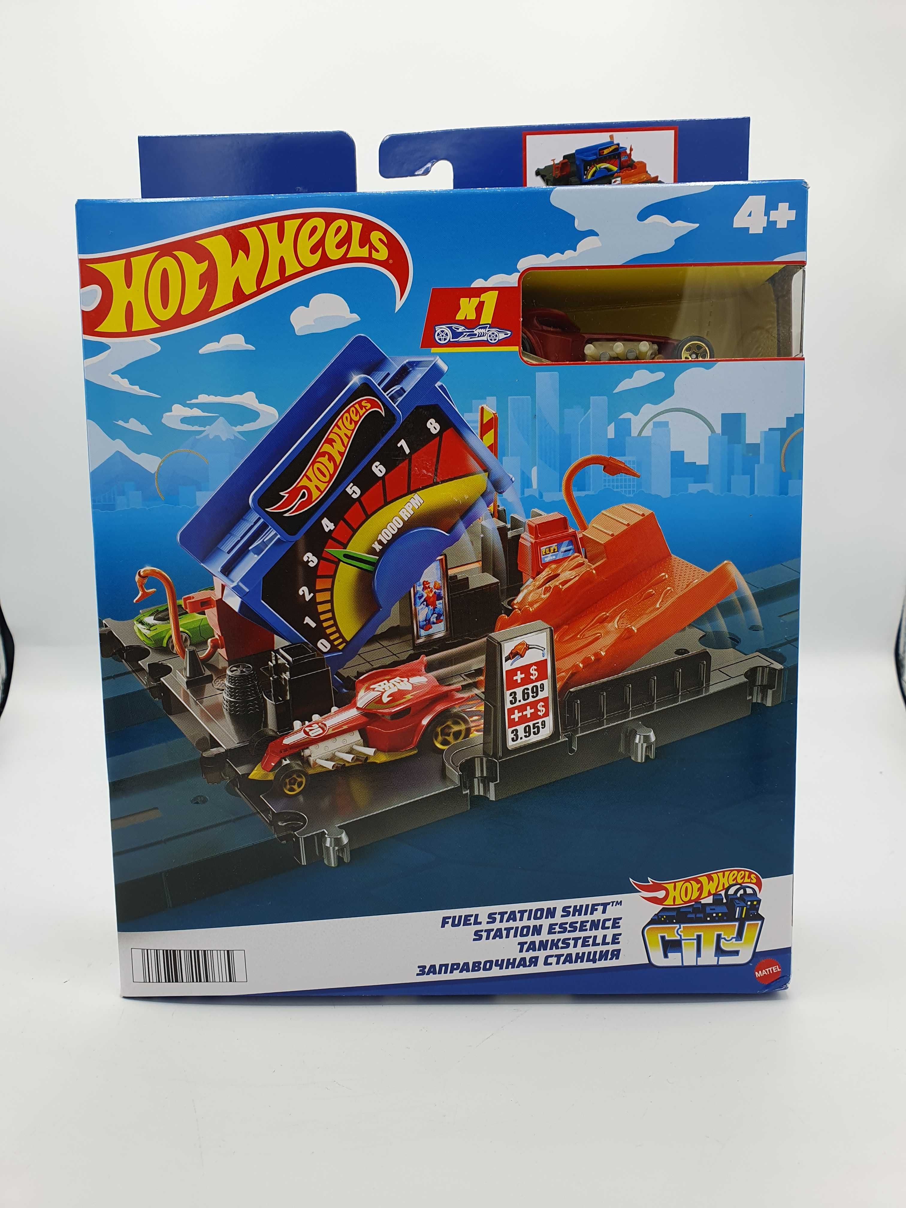 Hot Wheels Rozrywka miejska w mieście - Stacja benzynowa HMD53