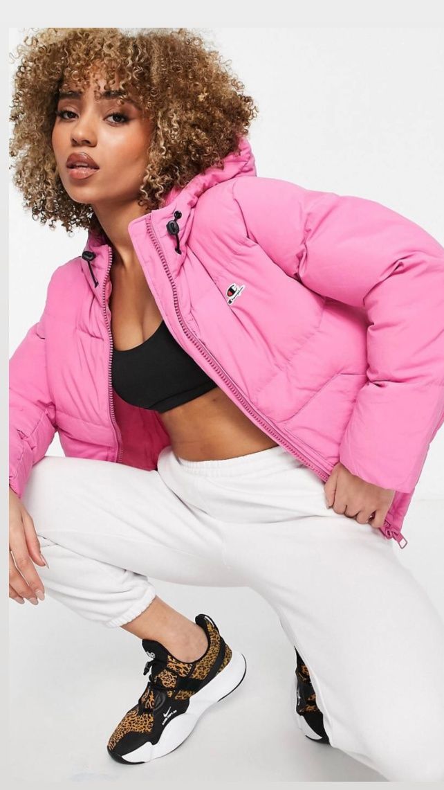 Новая зимняя куртка Champion M Pink