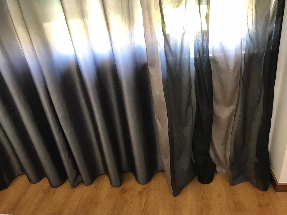 Cortinas / Cortinado luxo 4 partes com varão