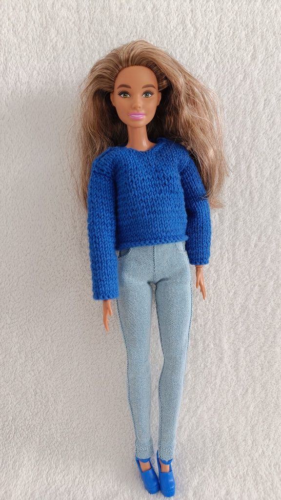 Sweter dla Barbie, ubranko dla Barbie, made to move