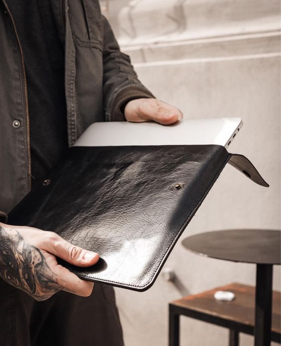 Чехол на макбук всех поколений кожанный