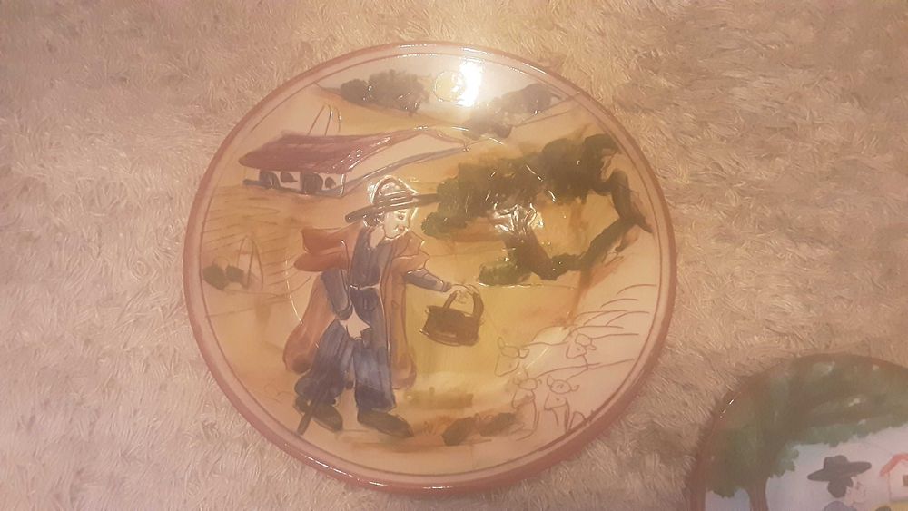 5 Pratos decoração Alentejo 20cm e 15cm