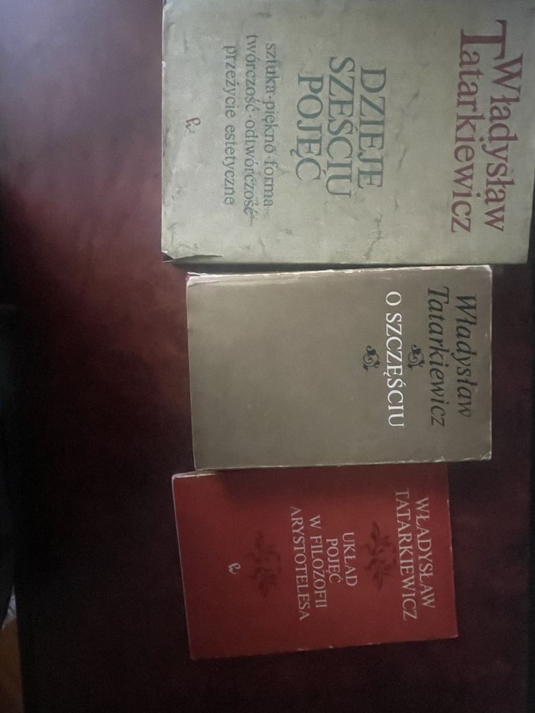 Władysław Tatarkiewicz - 3 książki