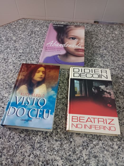 Livros Didier Decoin, Alice Sebold, Anya Peters