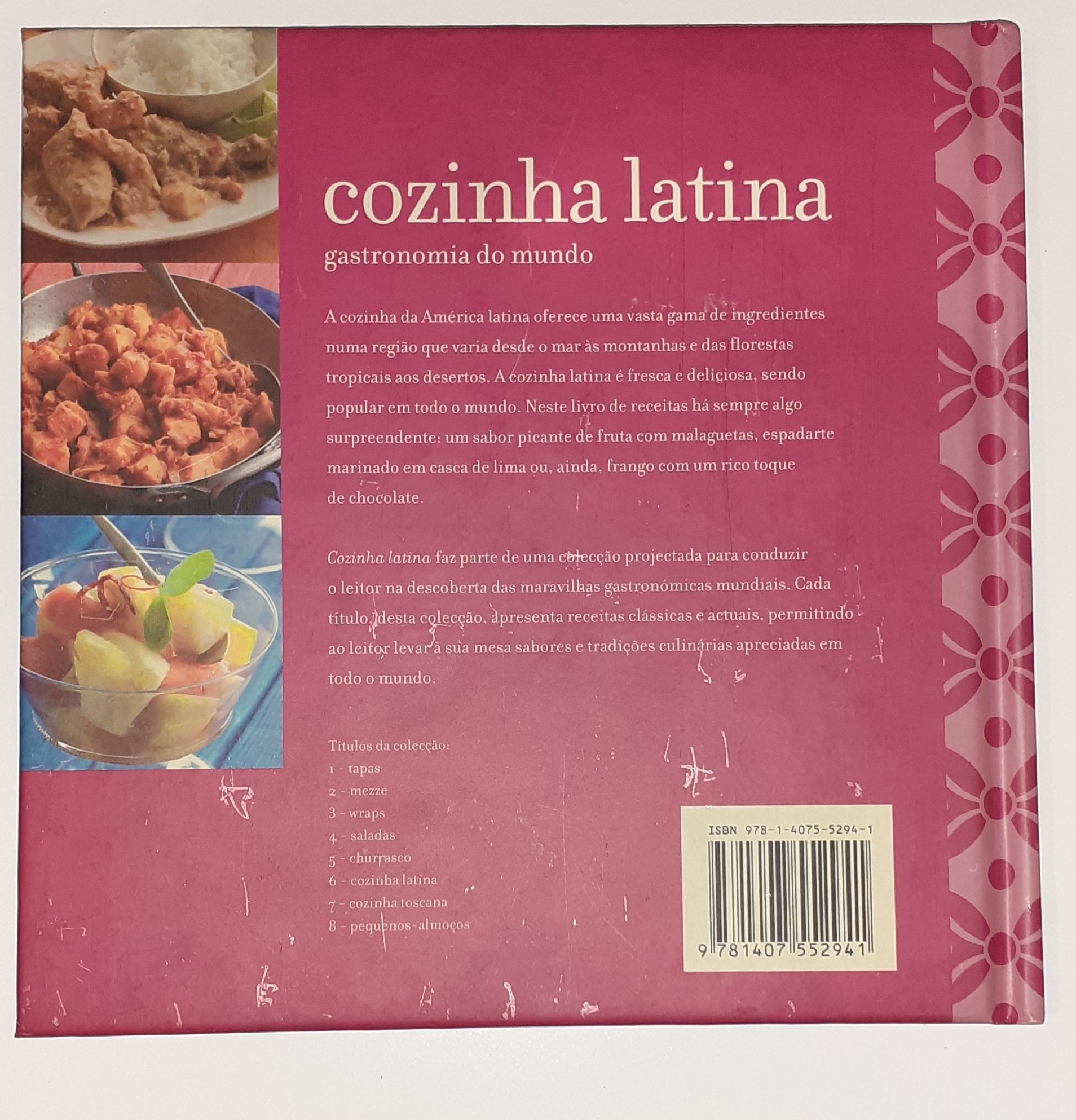 2 Livros "Saladas gastronomia do mundo" + "Cozinha latina gastronomia