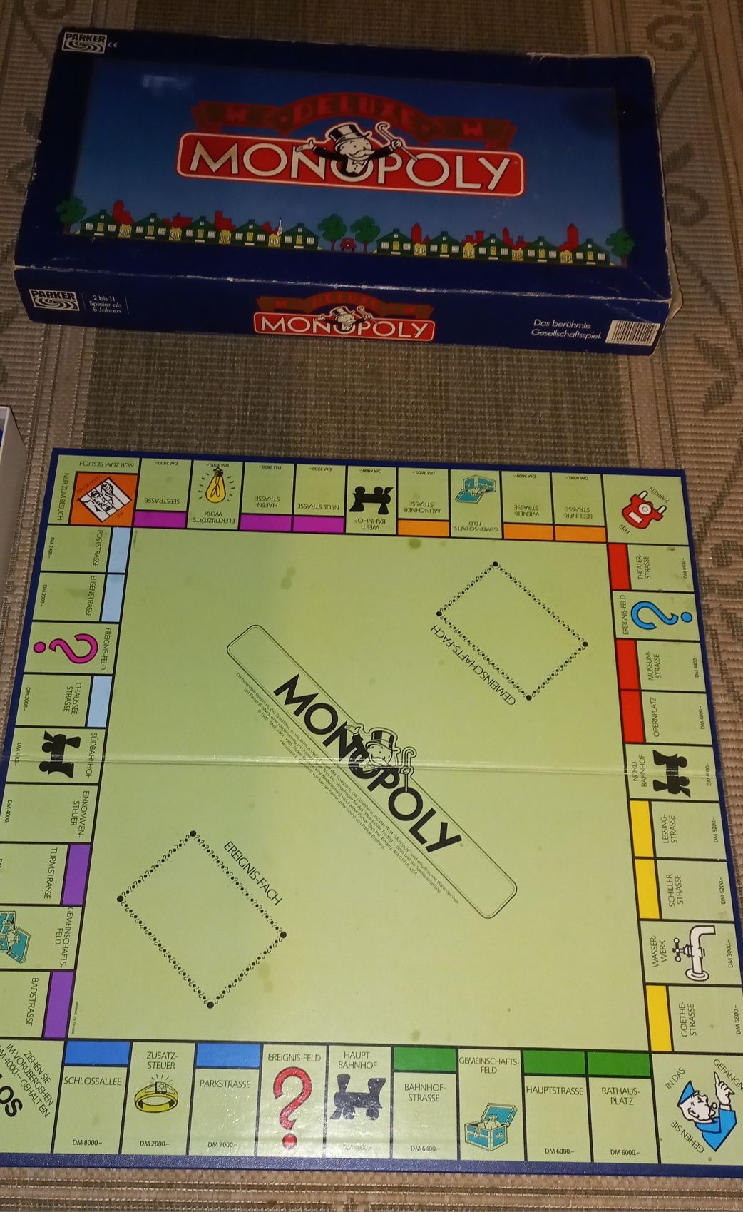 Vintage Monopoly deluxe Monopol gra planszowa