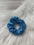 Gumka scrunchie do włosów s niebieska