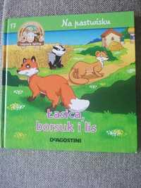 Książeczka DeAgostini Wesoła Farma, nr 17 Łasica borsuk i lis