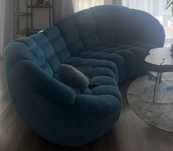Sofa półokrągła do salonu