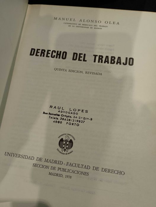 Derecho del Trabajo - Manuel Alonso Olea