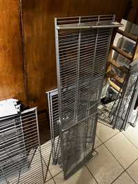 System regałowy do garderoby ELFA szafy komplet srebrny szary metalowy