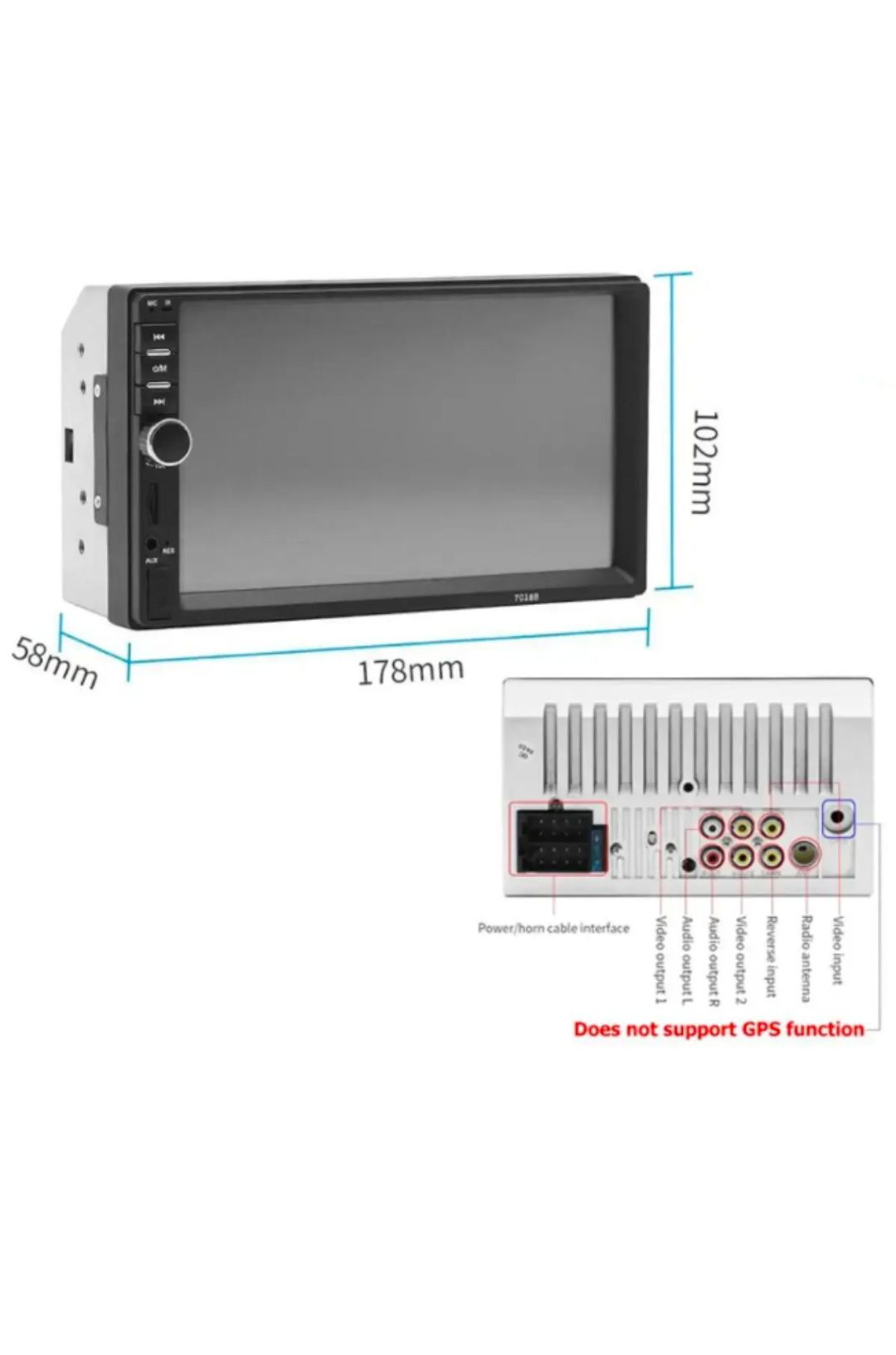 2Din Pioneer 7018B 7” Екран Магнітола USB+Bluetooth