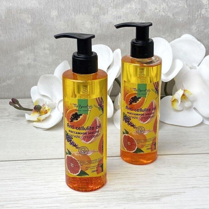 Олія антицелюлітна Top Beauty Anti-cellulite Oil Подвійна дія 200 мл