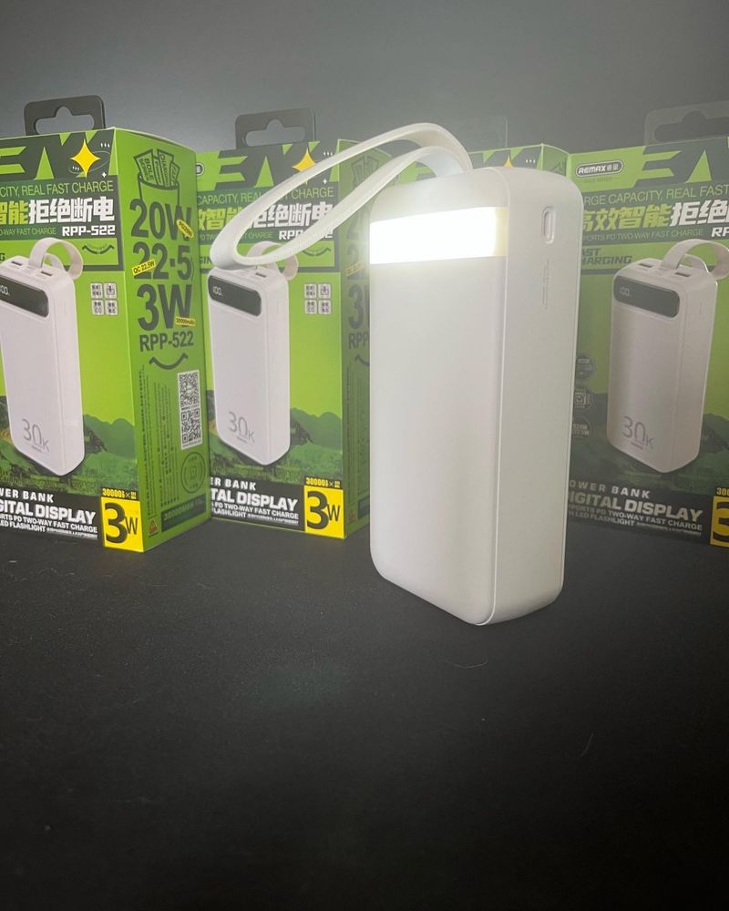 Powerbank remax(оригинал) 30000mAh. Быстрая зарядка