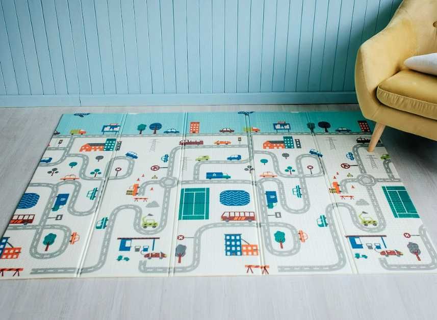 Дитячій килимок однотонний 200х150 см (детский коврик)