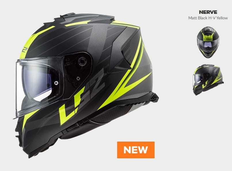 Kask LS2 FF800 Storm nerve mat black/yellow rozmiar L