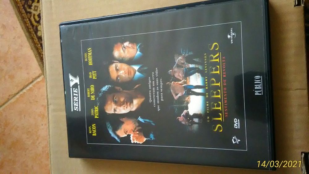 DVD Sleepers Sentimento de Revolta Filme Kevin Bacon Brad Pitt De Niro