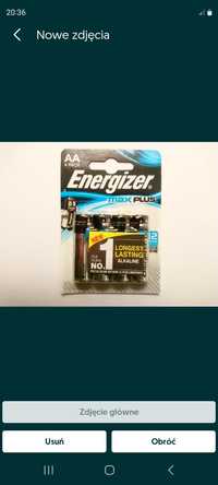 Bateria AA Energizer MAX PLUS 4 sztuki