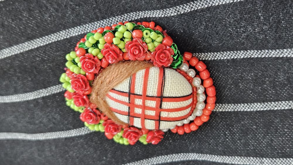 Брошка лялька-мотанка. Український подарунок,оберіг