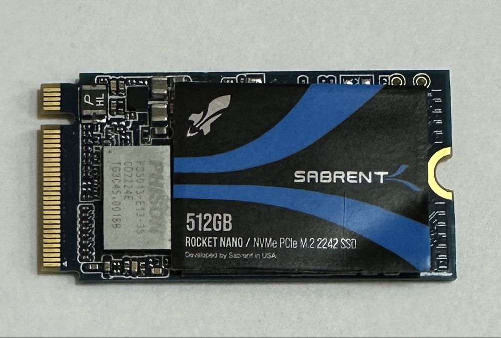 Sabrent RocketNano NVMe SSD 512GB