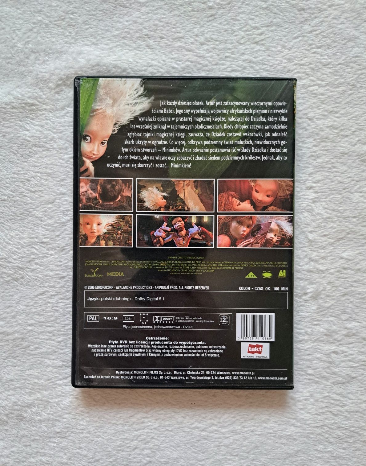 Film DVD Artur i Minimki