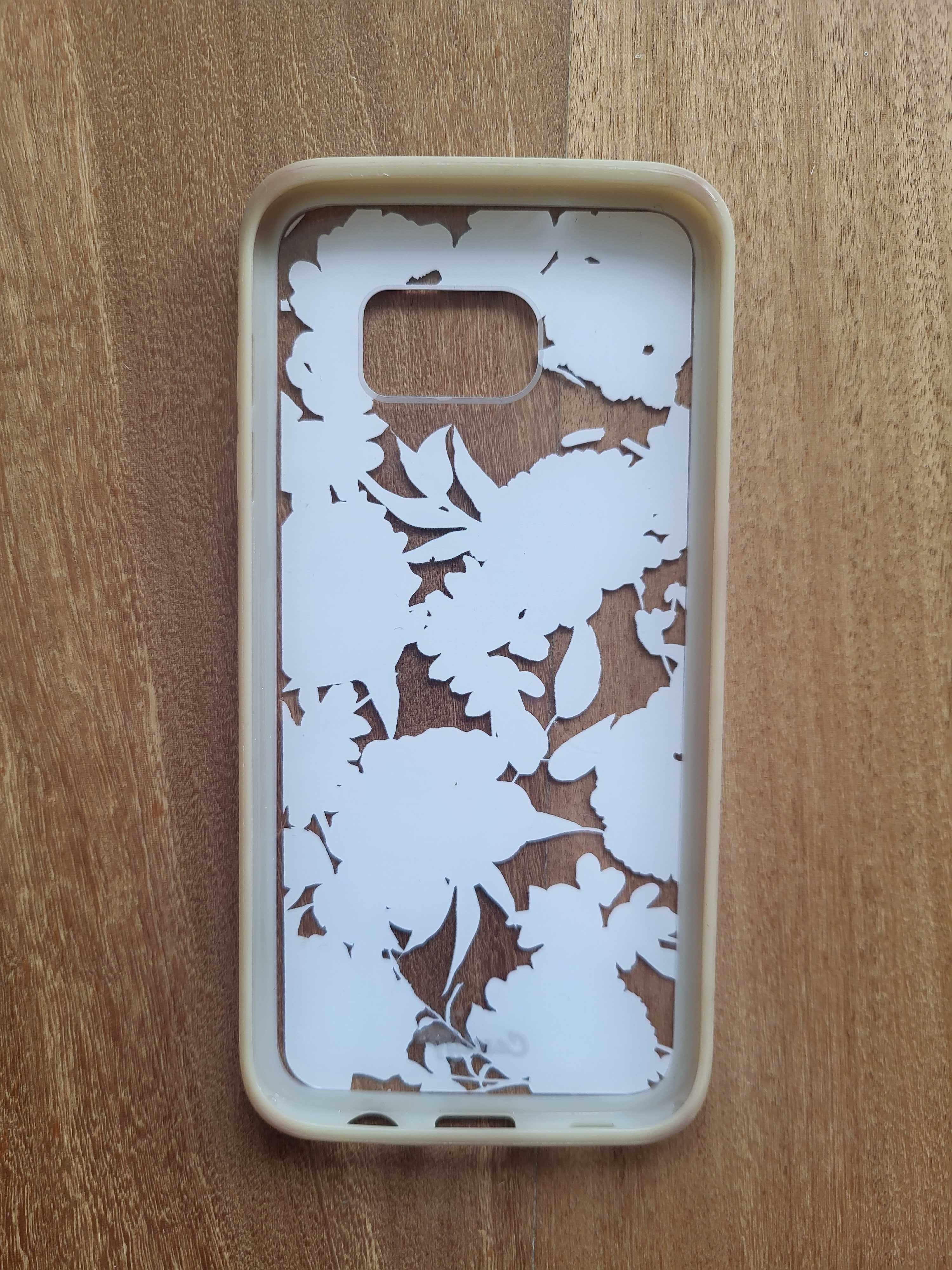 Capa Telemóvel Samsung S7 Edge Transparente Flores