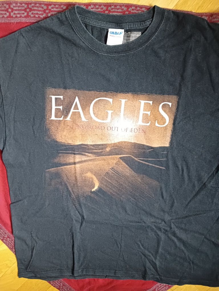 Koszulka z koncertu The Eagles L/XL tshirt Henley Frey merch bawełna