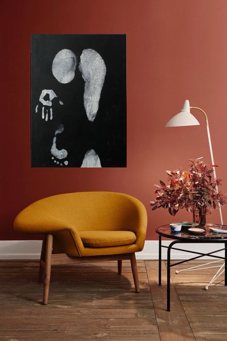 Полотно з відбитком тіла • відбиток попи • отпечаток на холсте • руки