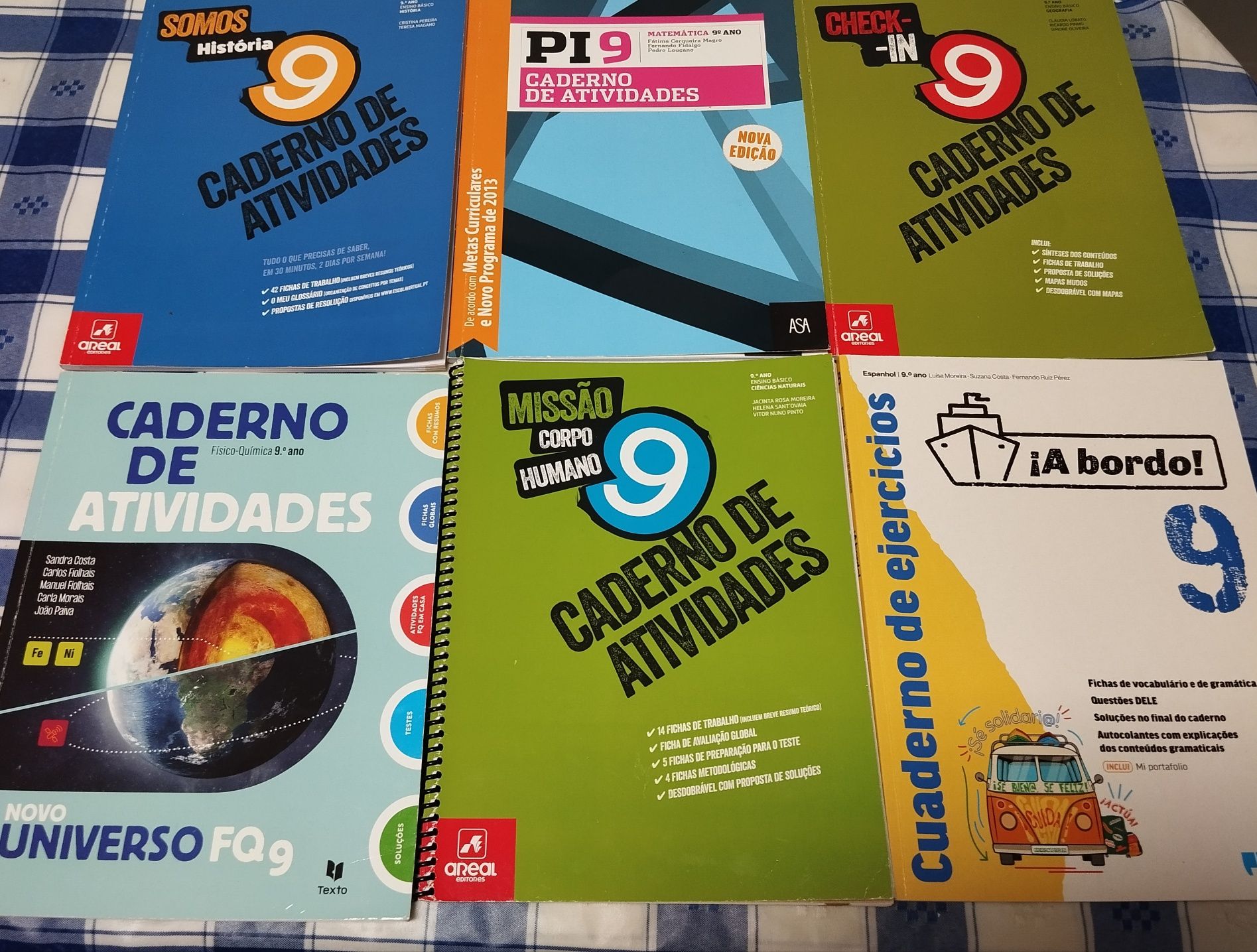 Livros de actividade 9 Ano