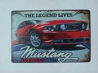 Nowy metalowy szyld Mustang samochód loft garaż club oldschool vinted