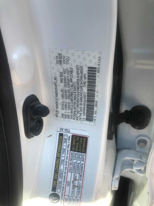 Honda Cr-V Se 2016