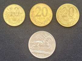 Монети Албанії 1930, 1996, 2000 р.