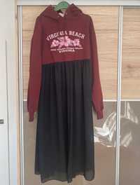 Bluza sukienka Champion bordo