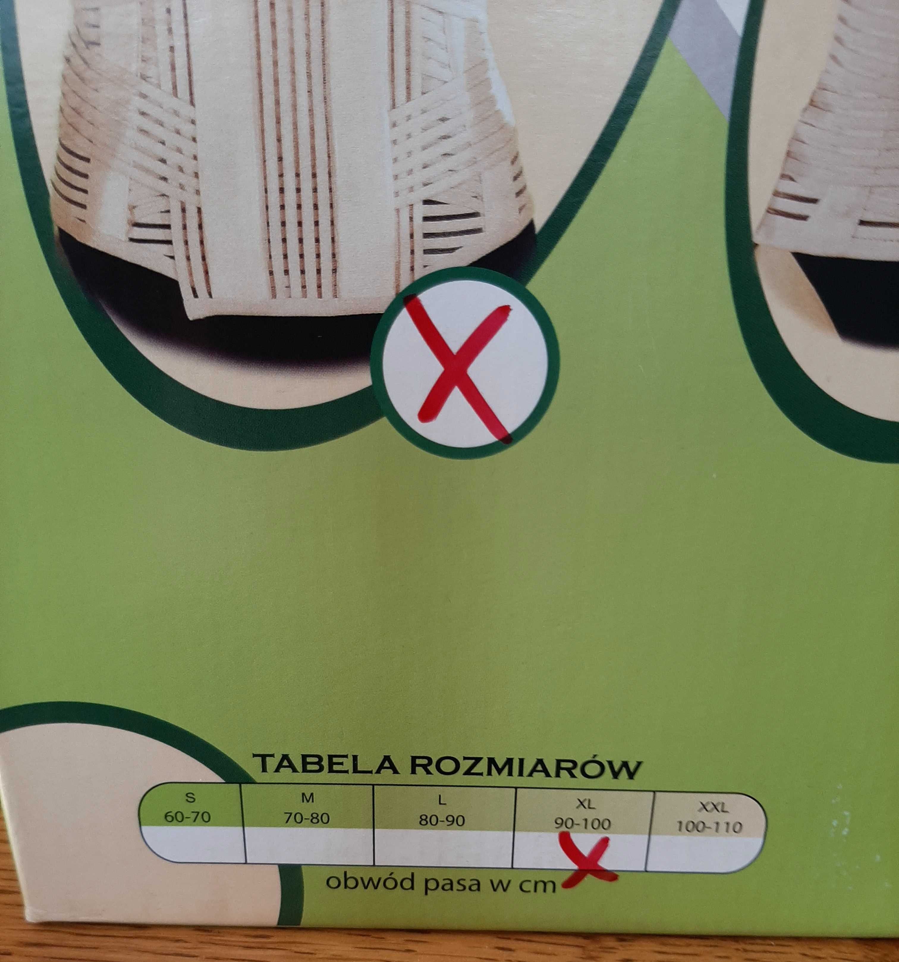 Gorset ortopedyczny. XL. Nowy