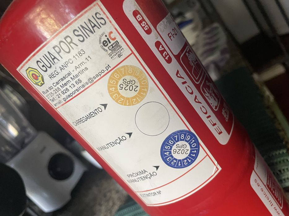 Extintor tvde carregado!