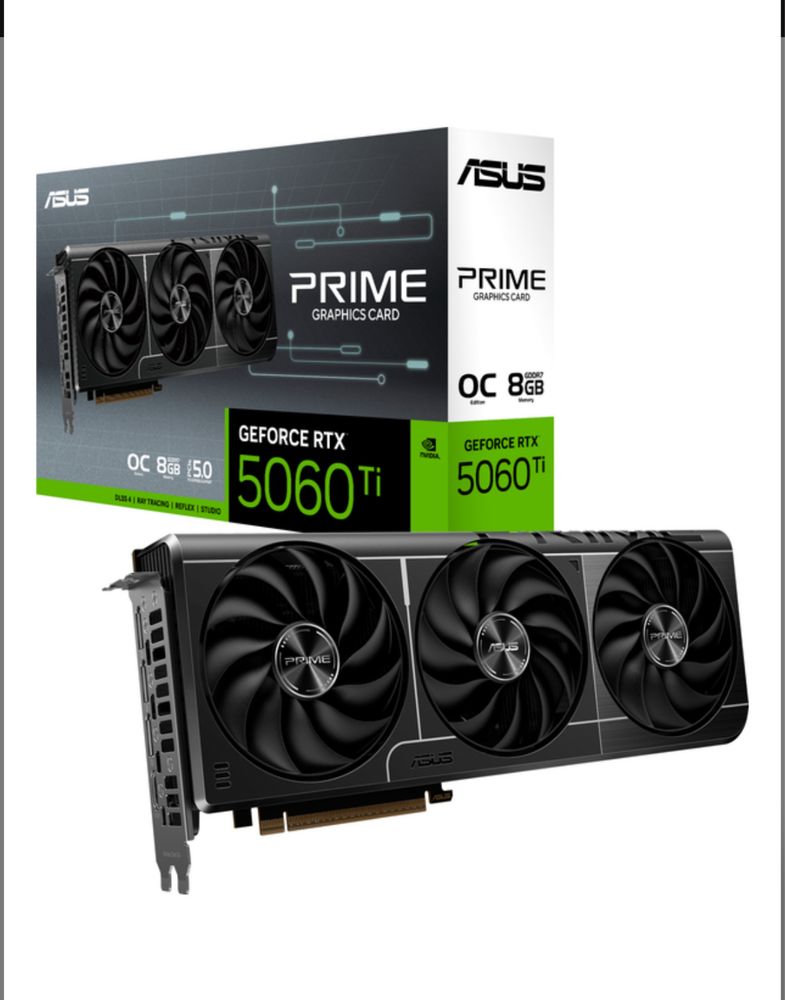 Відеокарта Asus Prime RTX 5060 ti 8gb OC (DDR7) NEW! Магазин