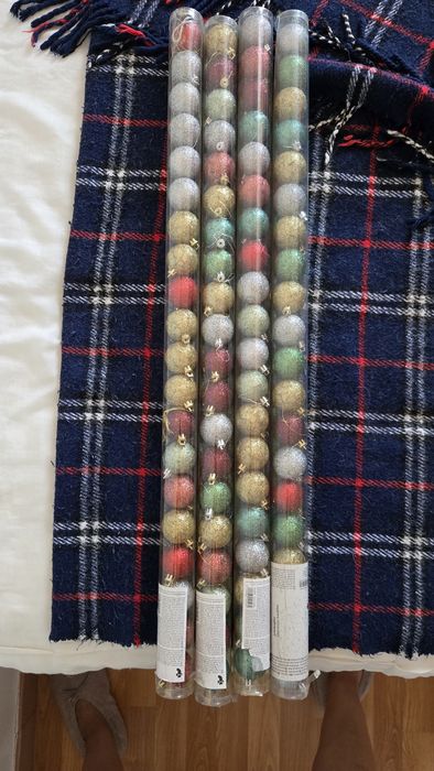 Conjunto de 80 bolas de decoração de Natal