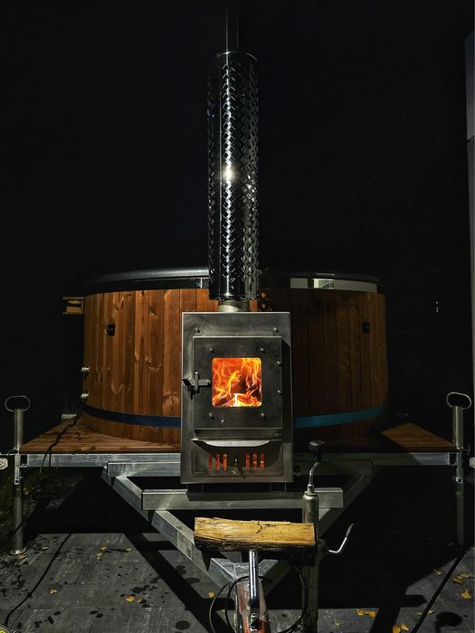 Balia mobilna/ ogrodowa/ jacuzzi na kołach/ bania/ mobilne spa