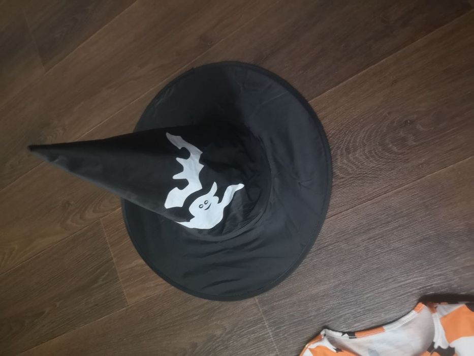 Карнавал маскарад костюм відьма капелюх ковпак хеловін 7 8 років сукня