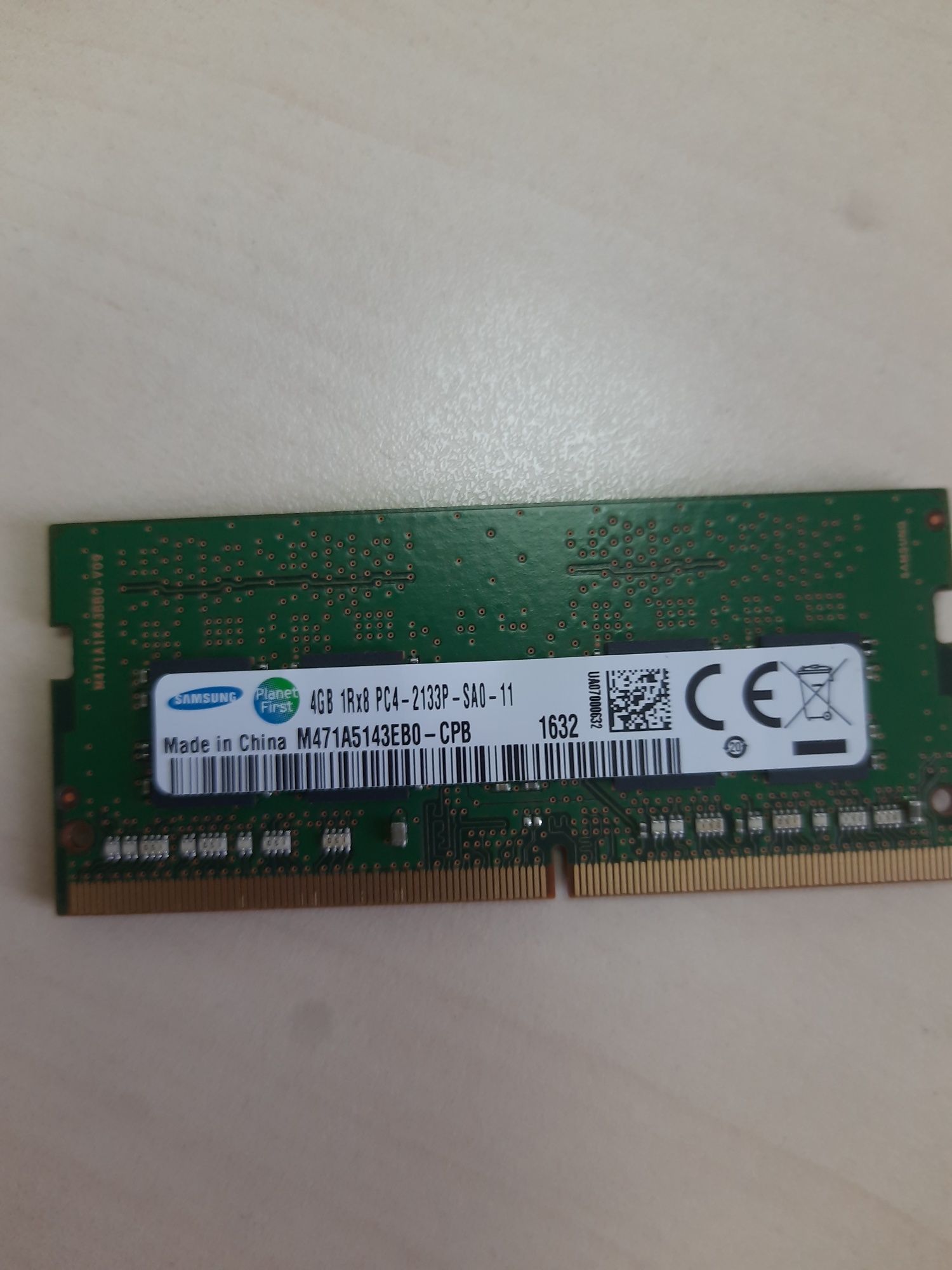 4 GB DDR4 Samsung 2133 для ноутбука