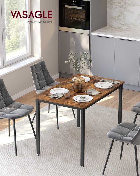 Stół prostokątny do jadalni, rustykalny dąb