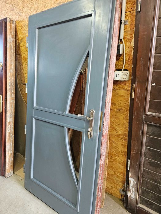 DRZWI Zewnętrzne Dębowe Drewniane Dąb Wejściowe 100x204cm