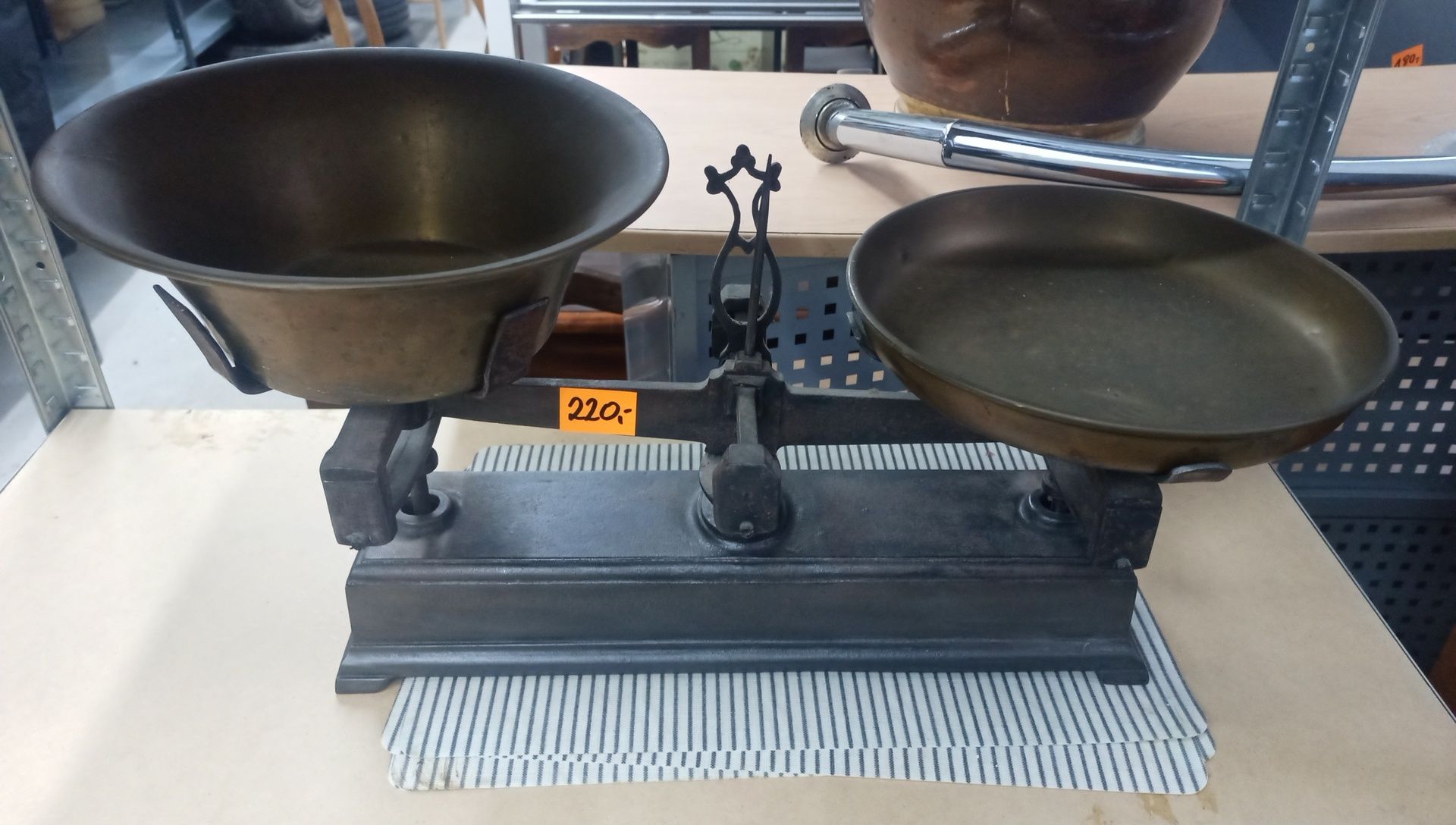Waga szalkowa ozdobna vintage antyk