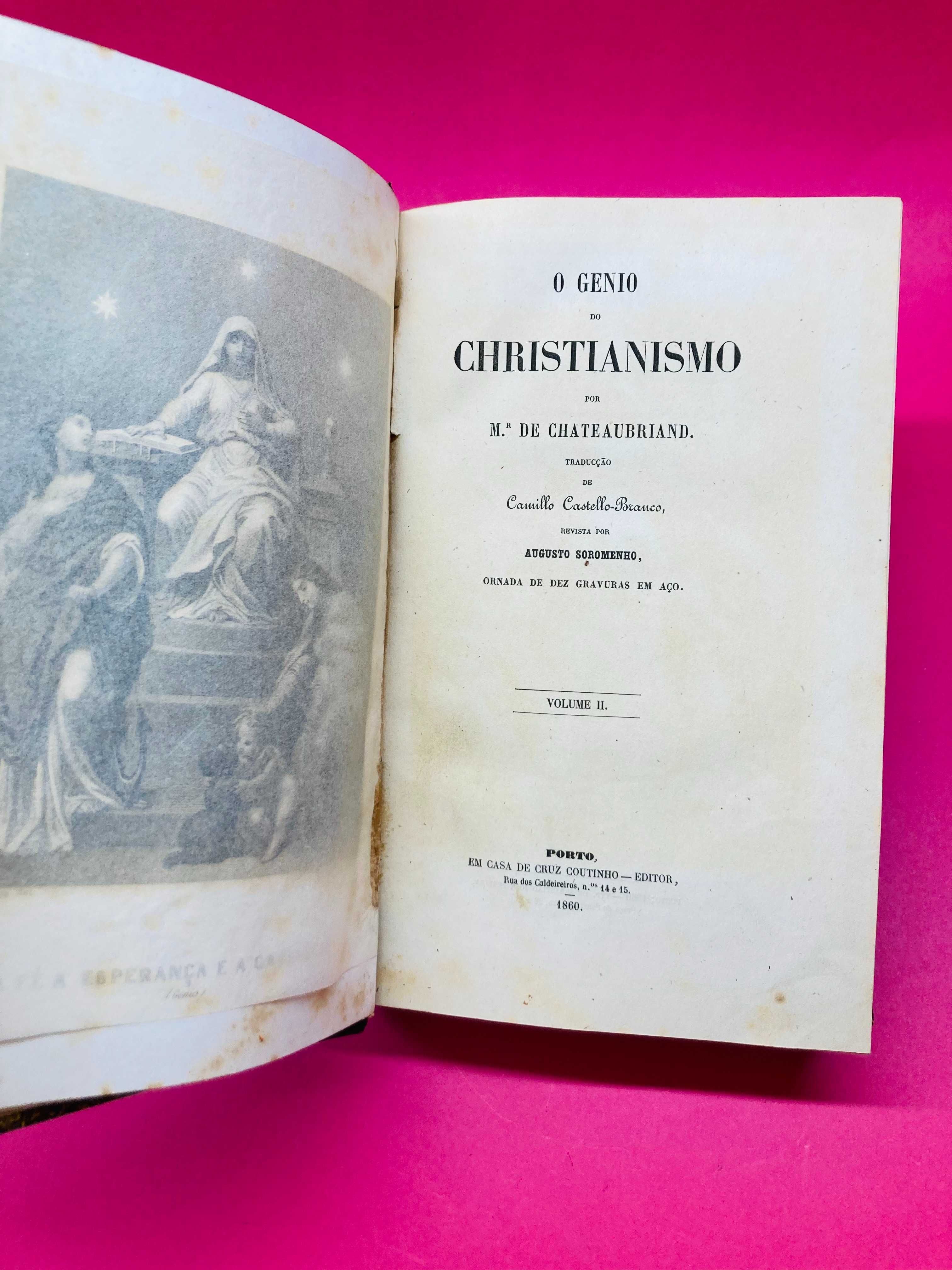 O Génio do Christianismo Volume I - II - Mr. de Chateaubriand - RARO