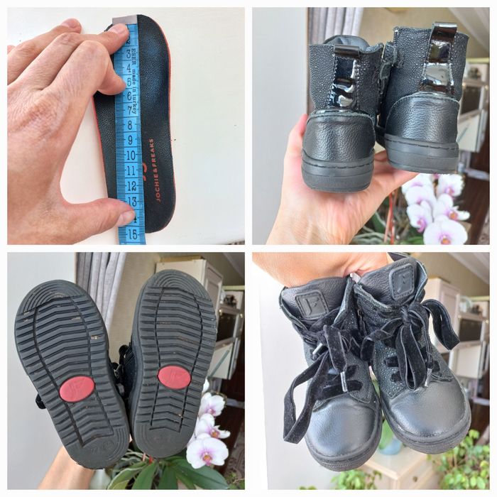 Ботинки, 22, кожа, чоботи